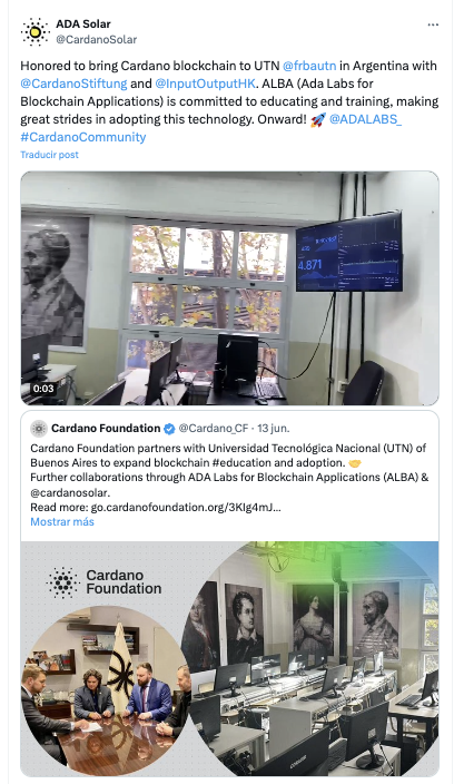 Cardano arrancó instalación del taller en la UTN de Argentina. 